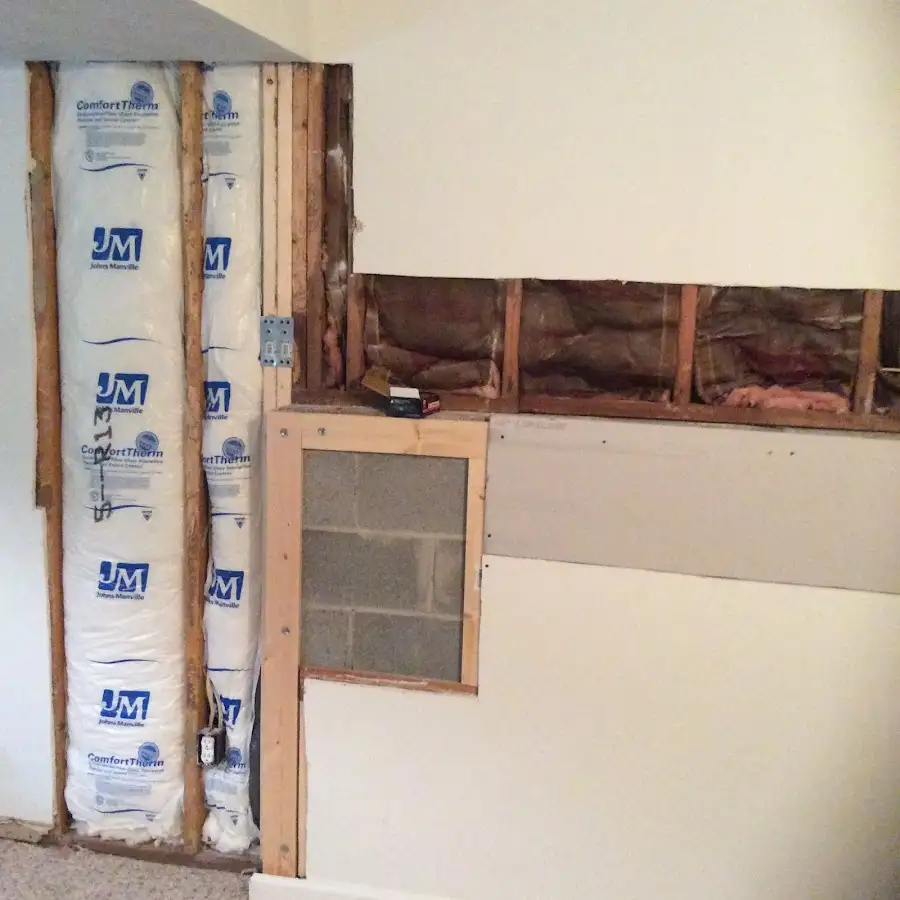 Wall insulation replacement during Structural Drying in New Rochelle
